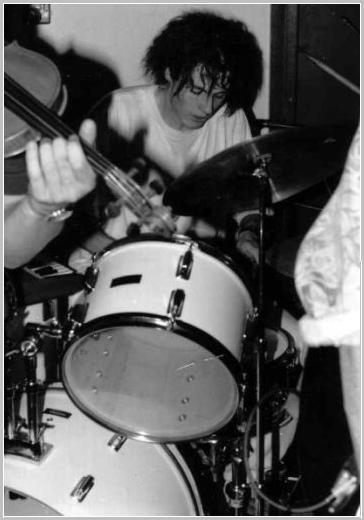 Roger playing drums